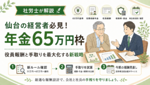 役員報酬について相談を受けている社会保険労務士のイメージ